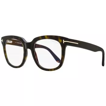 Женские квадратные очки Tom Ford TF5537B 052 Темные Гавана 52 мм 052