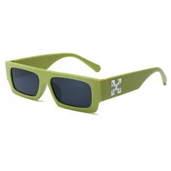 Женские квадратные солнцезащитные очки в стиле хип-хоп, мужские солнцезащитные очки с отверстием, белые солнцезащитные очки синего цвета для женщин, винтажные очки Shados с защитой от ультрафиолета