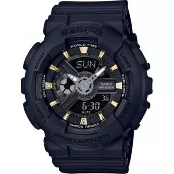 Женские кварцевые часы Casio Baby G Black BABY-G BA-110GA-1A [Товар]