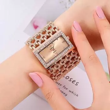 Женские кварцевые часы с блестящим циферблатом и полыми цифрами, римские широкие квадратные наручные часы со стразами, классические часы серебряный