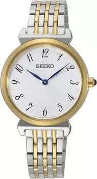 Женские кварцевые часы SEIKO SFQ800P1, модель Overseas, серебро x золото [Seiko] [Товар]