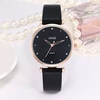 Женские кварцевые часы со стразами, инкрустированные без задержки, высокая точность, регулируемый ремешок, искусственная кожа, украшение для рук, круглый циферблат, женские наручные часы для покупок, вечеринки