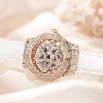 Женские кварцевые модные часы JLP Star, популярные корейские часы