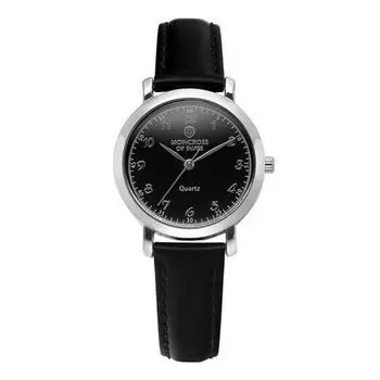 Женские кварцевые наручные часы Moncross с тремя стрелками и кожаным ремешком MS1811MF