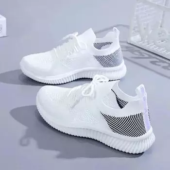 Женские лаконичные туфли на шнуровке, дышащая удобная повседневная обувь с кроссовками на мягкой подошве 38