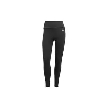 Женские леггинсы Adidas с 3 полосками 7/8, черные GL4040 S