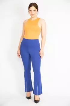 Женские леггинсы больших размеров, колготки большого размера с застежкой-молнией