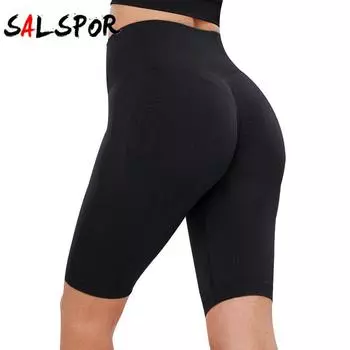 Женские леггинсы, черные леггинсы с высокой талией для бега, фитнеса, бега, йоги, однотонные леггинсы S чёрный