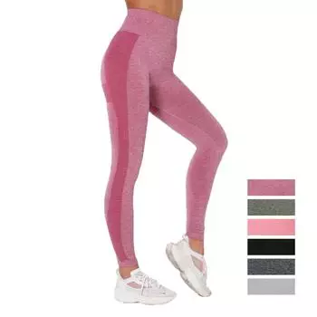 Женские леггинсы для фитнеса, леггинсы с эффектом пуш-ап, дышащие леггинсы с высокой талией для тренировок, Legins Mujer L темно-серого
