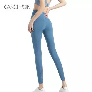 Женские леггинсы для йоги с карманами для спортзала, фитнес-брюки, дышащие быстросохнущие колготки с высокой талией, подтягивающие бедра, леггинсы для тренировок, брюки для бега S чёрный