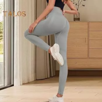 Женские леггинсы для йоги, утягивающие живот, подтягивающие бедра, с высокой талией, бесшовные обтягивающие брюки для тренировок, эластичные, корректирующие фигуру, компрессионные брюки XS темно-синий