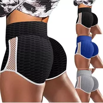 Женские леггинсы для тренировок, фитнеса, спорта, бега, йоги, спортивные штаны M чёрный