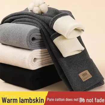 Женские леггинсы из овчины с высокой талией H320 — тонкие, теплые и морозостойкие для осени/зимы XXL for 70-80 kg