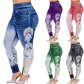 Женские леггинсы с принтом для йоги, фитнеса, бега, тренажерного зала, эластичные спортивные штаны, брюки XXXXXL чёрный