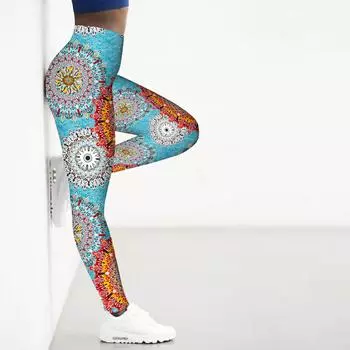 Женские леггинсы с принтом гигантских цветов для занятий йогой, фитнесом, бегом, спортом в спортзале, активными штанами XS фиолетовый