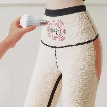 Женские леггинсы с самонагревающимся графеном и бархатной подкладкой: Теплые зимние штаны Shark M
