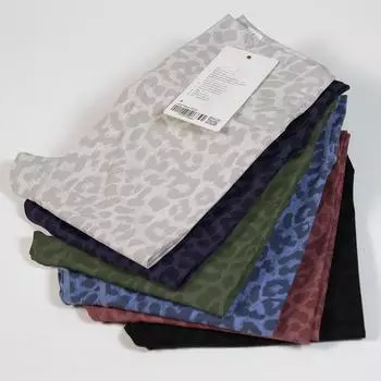 Женские леггинсы с высокой талией и леопардовым принтом для йоги и фитнеса XXXL (140-160 lbs)