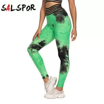 Женские леггинсы с высокой талией и пузырьками, леггинсы для фитнеса, тренажерного зала, пуш-ап, эластичные штаны для йоги, тонкие