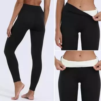 Женские леггинсы с высокой талией, облегающие, с подтяжкой бедер, с утолщенной бархатной подкладкой, теплые M вино красного