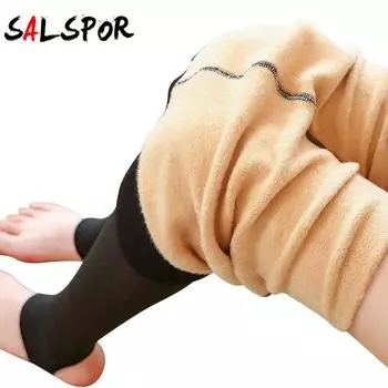 Женские леггинсы, зимние теплые тонкие леггинсы с высокой талией, прозрачные леггинсы из кожи