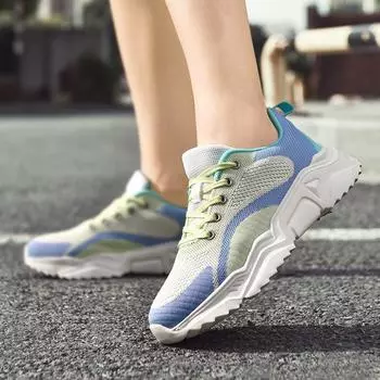 Женские легкие дышащие повседневные туфли из хлопчатобумажной ткани Fly-woven 35 розовый/фиолетовый