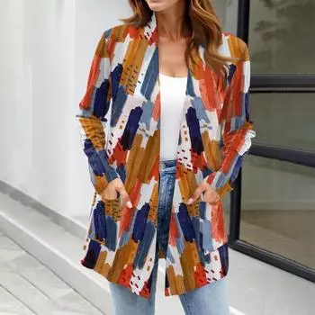 Женские легкие кардиганы с открытой передней частью, с длинными рукавами, повседневные, свободные, тонкие кардиганы с карманами XL