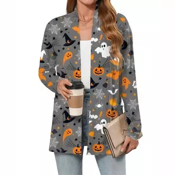 Женские легкие кардиганы с открытой передней частью, с длинными рукавами, повседневные, свободные, тонкие кардиганы с карманами XXL