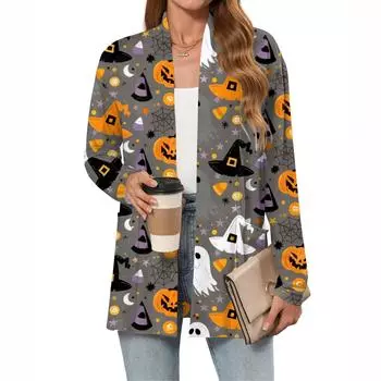 Женские легкие кардиганы с открытой передней частью, с длинными рукавами, повседневные, свободные, тонкие кардиганы с карманами XL хаки