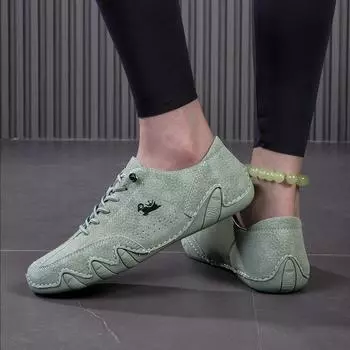 Женские легкие кроссовки Slip On, удобные кроссовки с низким верхом однотонного цвета, повседневная спортивная обувь для прогулок на свежем воздухе 36 зелёный