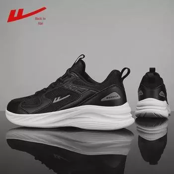 Женские легкие кроссовки Warrior Black & White Running - Летняя коллекция 2024 г., мягкая подошва, повседневные кроссовки (0358) 44