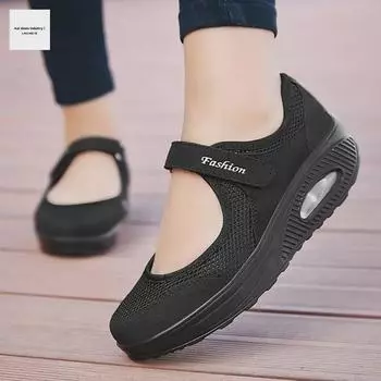 Женские легкие низкие кроссовки с воздушной подушкой и липучкой 2023 года серый