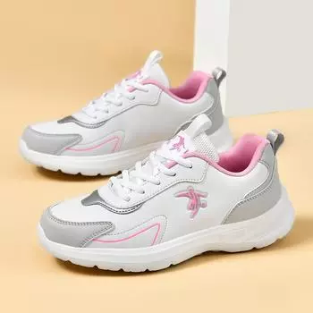 Женские легкие водонепроницаемые кроссовки из мягкой кожи Johnny Danlai — идеальный вариант для студентов весной и осенью 718 black leather. 36 чёрный