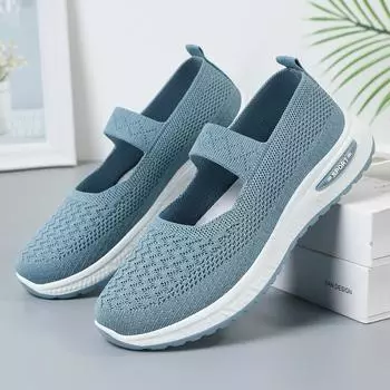 Женские летние 2024 года, новейшие повседневные универсальные одинарные туфли, женские повседневные туфли с крупной сеткой и дышащими вставками Lazy Kick 36