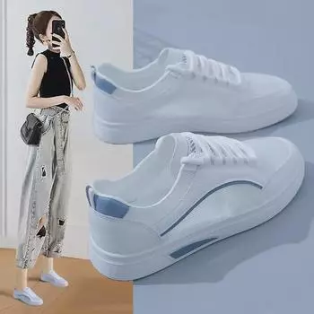 Женские летние белые сетчатые универсальные дышащие кроссовки 2025 года D208 Size 39