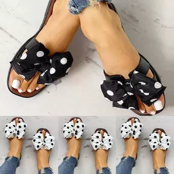 Женские летние богемные шлепанцы с застежкой на носок, нескользящие шлепанцы на плоской подошве, пляжная обувь 36 чёрный