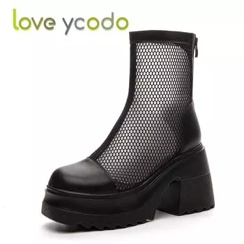 Женские летние босоножки на высоком каблуке, женская удобная дышащая обувь, увеличивающая рост 40 чёрный