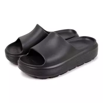 Женские летние домашние комнатные тапочки для ванной, противоскользящие, с мягкой подошвой, для пары, лето 35-36 чёрный