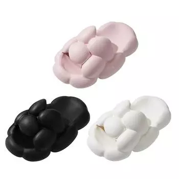 Женские летние домашние модные хлопковые тапочки 42 чёрный