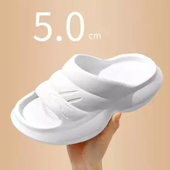 Женские летние домашние тапочки на толстой подошве с дезодорантом Eva, нескользящие домашние тапочки для пар в ванной комнате 36 белый