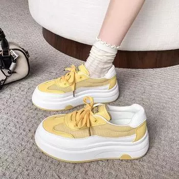 женские летние дышащие повседневные кеды на толстой подошве, женская спортивная обувь 35