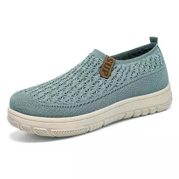 Женские летние легкие повседневные тканевые туфли - Мягкая и толстая подошва 40