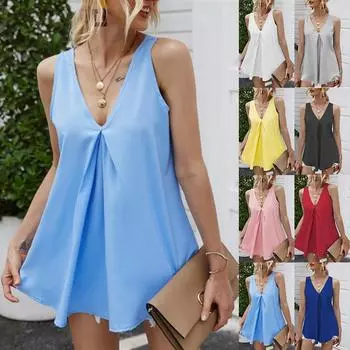 Женские летние майки без рукавов футболки рубашки однотонные 3XL темно серый