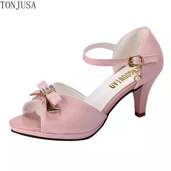 Женские летние модные женские босоножки с открытым носком и узлом в виде бабочки 34 белый