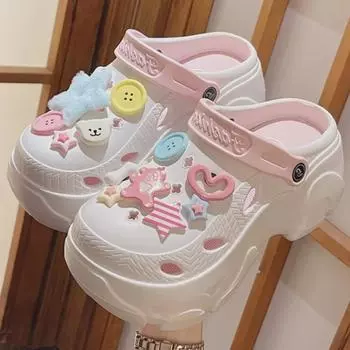 Женские летние нескользящие универсальные повседневные сандалии на толстой подошве 38-39