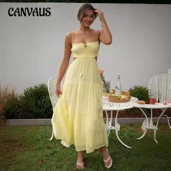 Женские летние новые темпераментные сексуальные платья с открытой спиной и длинными рукавами S белый