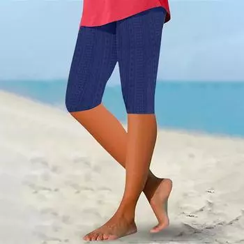 Женские летние однотонные штаны для йоги с застежкой-молнией можно носить как шорты M