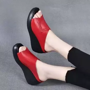 Женские летние офисные тапочки, тапочки на толстой подошве, пляжные тапочки на плоском каблуке 40