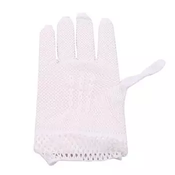 Женские летние перчатки для вождения с защитой от ультрафиолета, сетчатые перчатки, сетчатые однотонные тонкие летние женские перчатки, варежки, перчатки с животными, женские One Size чёрный