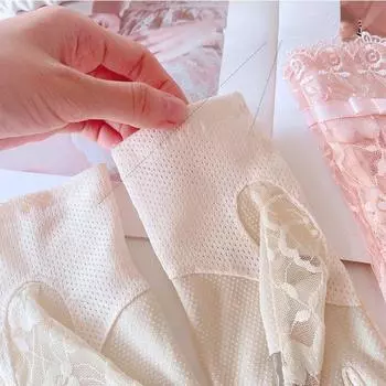 Женские летние перчатки Ice Silk Lace Anti Ultraviolet Thin Electric Car Driving Anti-Sketch Air Cool Sun Protection чёрный
