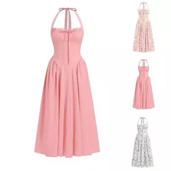 Женские летние платья Сарафаны Платье M армия зеленый